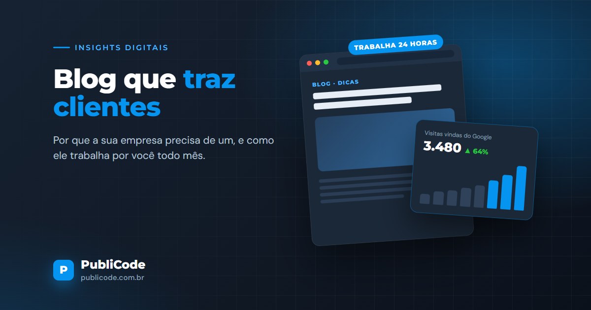 Por que sua empresa precisa de um blog (e como ele traz clientes todo mês)