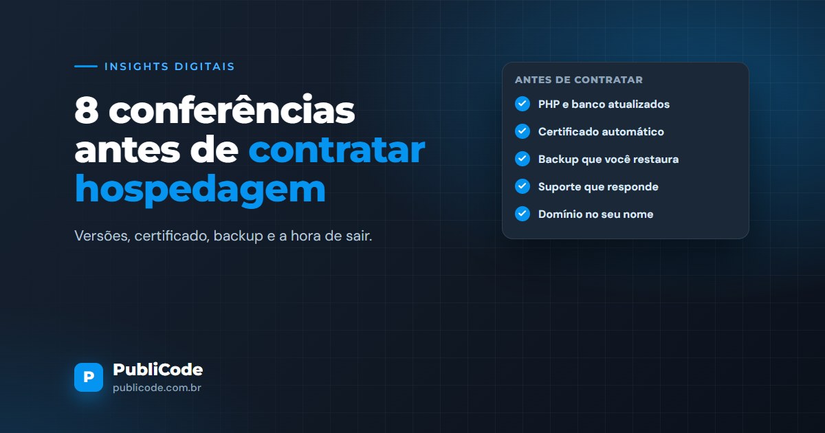 8 coisas para conferir antes de contratar uma hospedagem