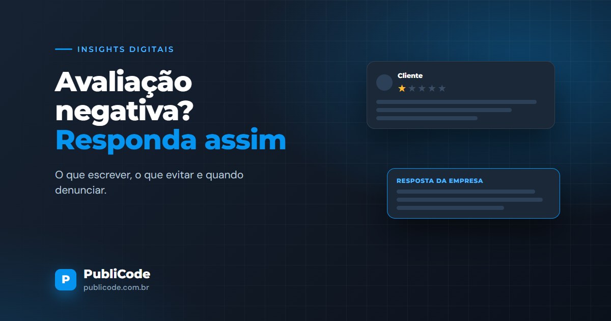Recebeu uma avaliação negativa no Google? Responda assim